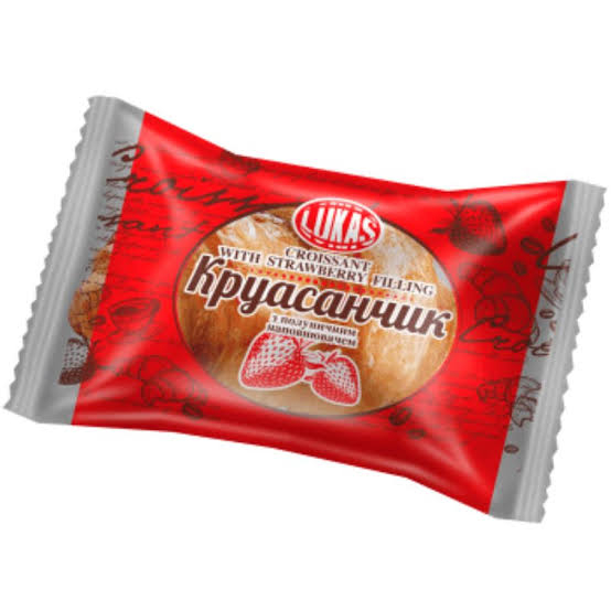 Кроасан Лукас ягода 45 гр 32 бр/кутия