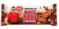 Вафли Бате Коце кафява с фъстъци 56 гр. 24 бр./кут
