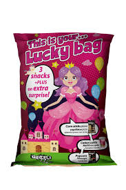 Снакс Гризли LUCKY BAG момиче 4 в 1 6 бр/стек