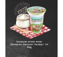 Българско кисело мляко БДС 3.6% 400 мл 12 бр/стек