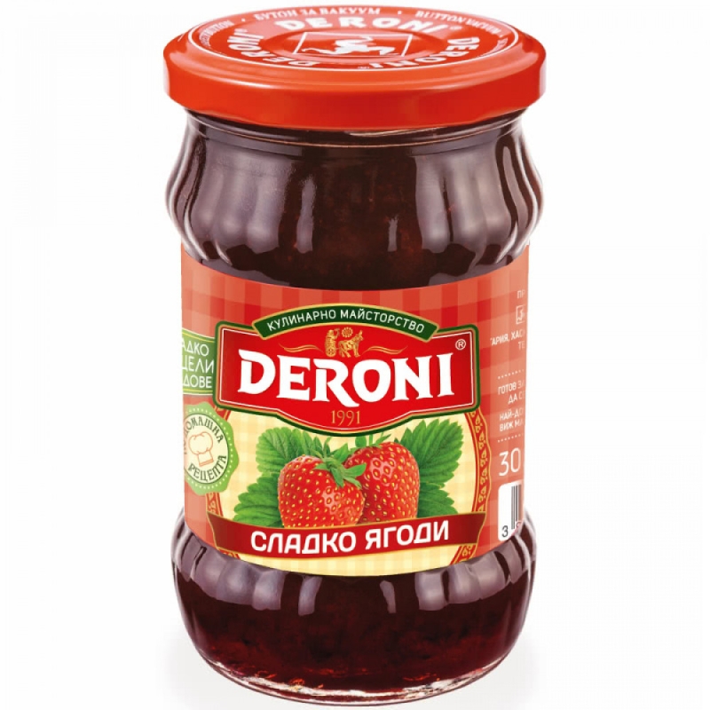Deroni Sweet Strawberries 300 g. 6 pcs/stack