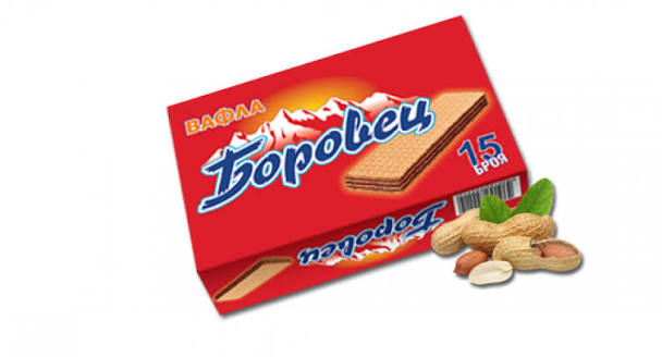 Промо Вафли Боровец 15 бр 375 гр 20 бр/каш