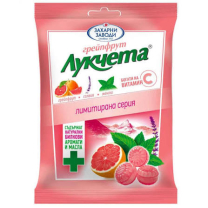 Промо Бонбони Лукчета грейпфурт 75 гр. 50 бр./каш