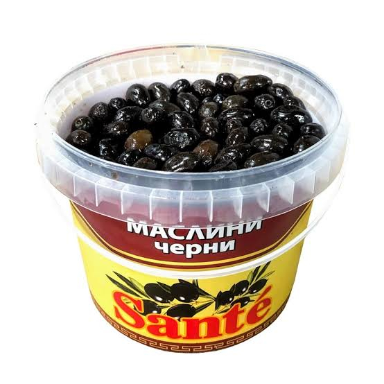 Промо Маслини Санте черни в зехтин 1 кг/кут