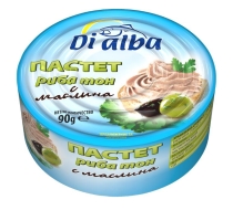 Di Alba Tuna pate with olives 90 g 24 pcs/box