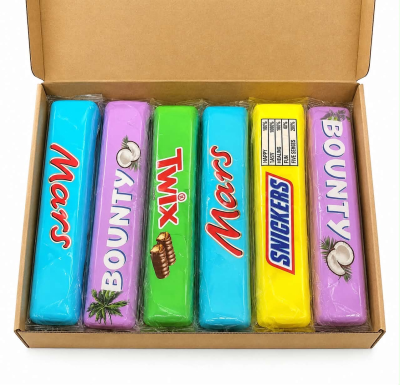Детски играчки - Скуиши Сникърс, Туикс, Марс, Баунти 12 бр/кутия