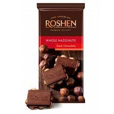 Roshen Dunkle Schokolade Ganze Haselnuss 90g