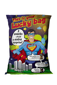 Снакс Гризли LUCKY BAG момче 4 в 1 6 бр/стек