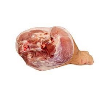 Bony pork leg with bone, skin and shank