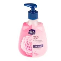 Theo liquid soap 400 ml with pump Camellia pink 12 pcs./carton