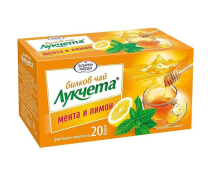 Промо Чай Лукчета Мента и лимон 12 бр./каш