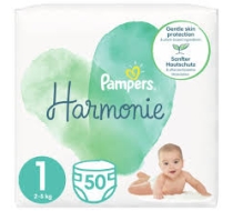 Памперс Harmonie Pure 1 /2-5 кг/ 50 бр/пакет
