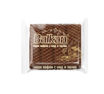 Вафла Балкан Мека с мед и халва /шоколадова глазура/ 200 гр 10 бр/кут