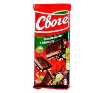 Шоколад Своге Екстра какао + Лешн 90гр.