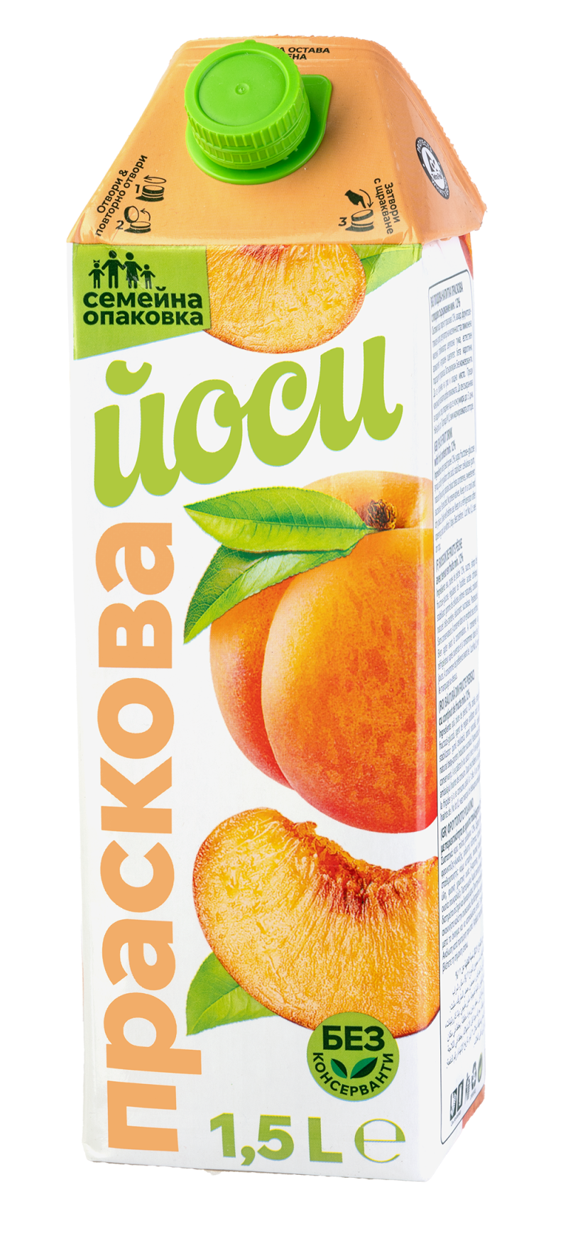 Промо Сок Йоси 1.5 л Праскова 8 бр/ст