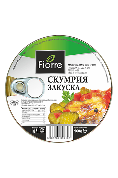 Фиоре Скумрия закуска 160 гр 30 бр./ст.