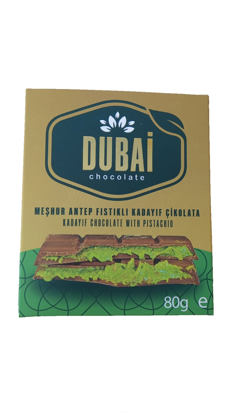 Дубайски шоколад 80 гр. 25 бр. кут