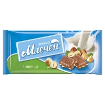 Шоколад Фин млечен с лешник 80 гр 25 бр./кут