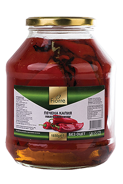 Фиоре Печена капия без оцет 1.650 кг 6 бр./ст.